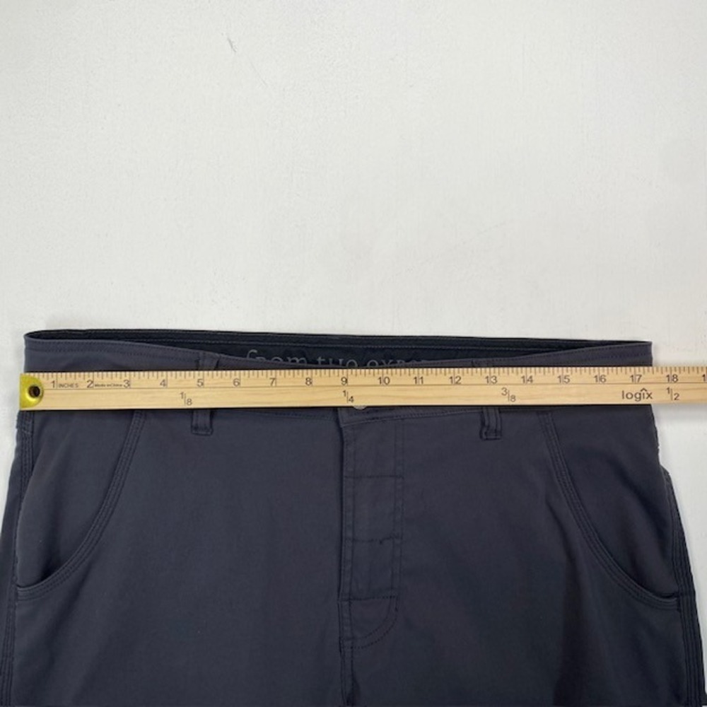 Prana Zion Mens 34x32 Charcoal Gray Hiking Cargo Pants Straight Leg M4ST32116 - Picture 5 of 10